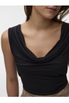 VERO MODA AW BREA HEAVEN SL WATERFALL TOP BLACK 10344258