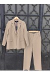 VERO MODA ZELDA SUIT BLAZER AND PANT SILVER MINK-BEIGE 10259211 