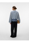 VERO MODA MARY LS SHIRT WVN GA CLOUD DANCER 10340576