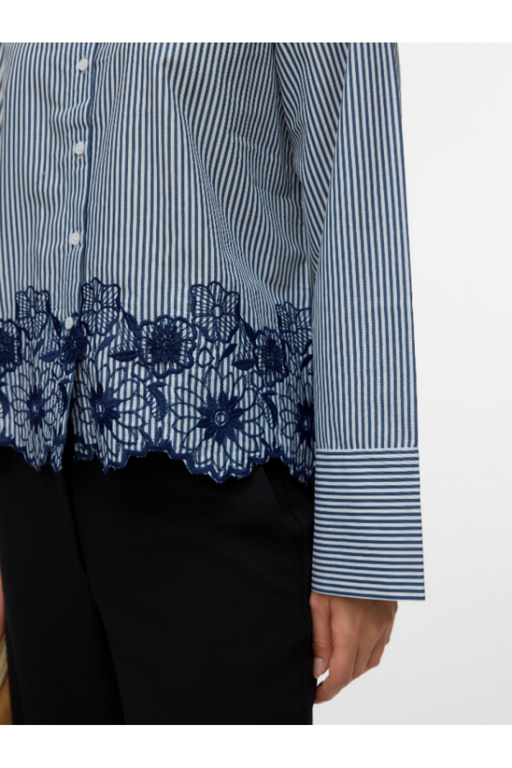 VERO MODA MARY LS SHIRT WVN GA CLOUD DANCER 10340576