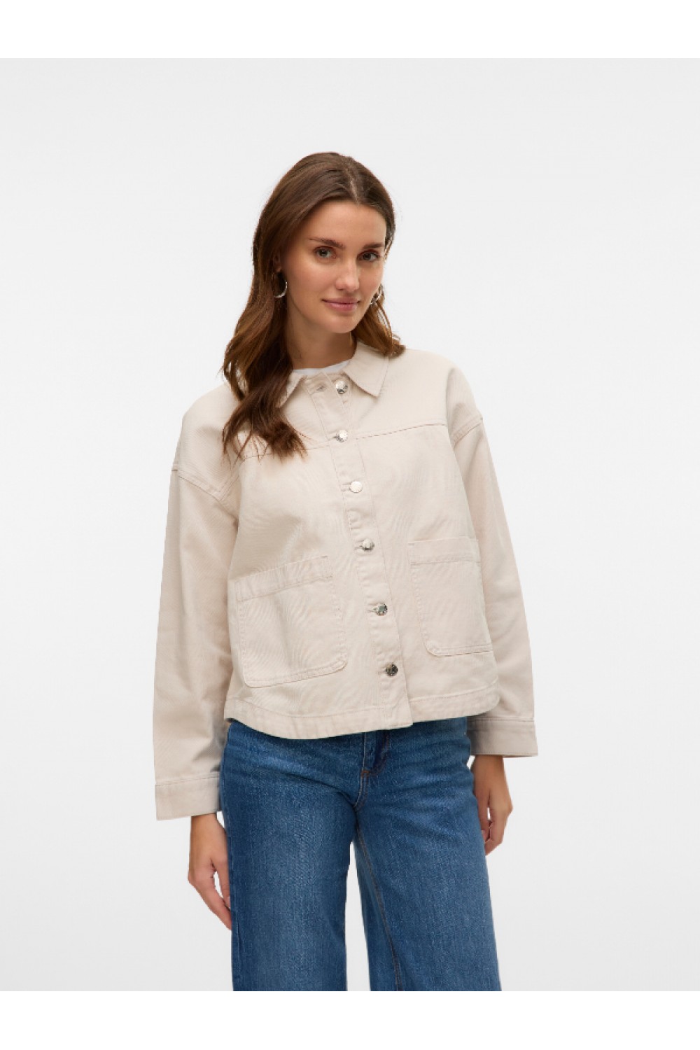 VERO MODA JAMIE LS DENIM SHACKET MIX GA NOOS BIRCH 10331693