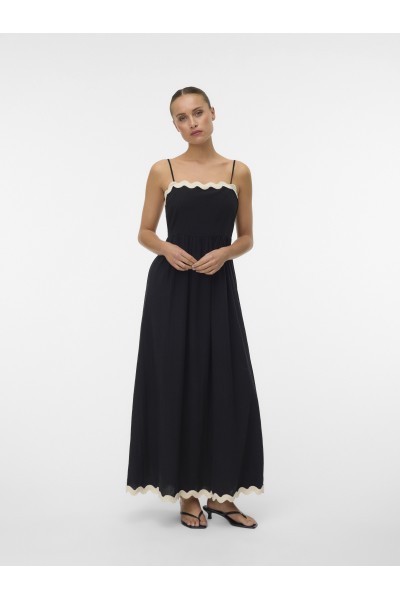 VERO MODA JENNA SINGLET ANKLE DRESS BLACK 10341317