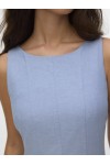 VERO MODA NORMA SL MAXI CHAMBRAY DRESS LIGHT BLUE MELANGE 10346280