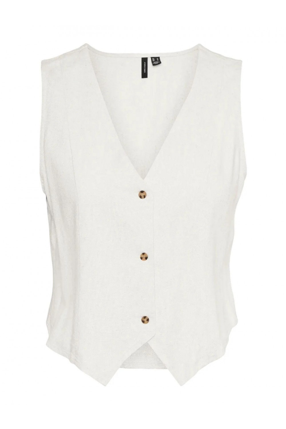 VERO MODA MYMILO S/L WAISTCOAT WVN SNOW WHITE 10321606