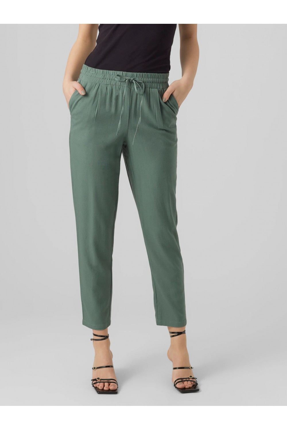 VERO MODA JESMILO WIDE PANTS LAUREL WREATH GREEN 10287363