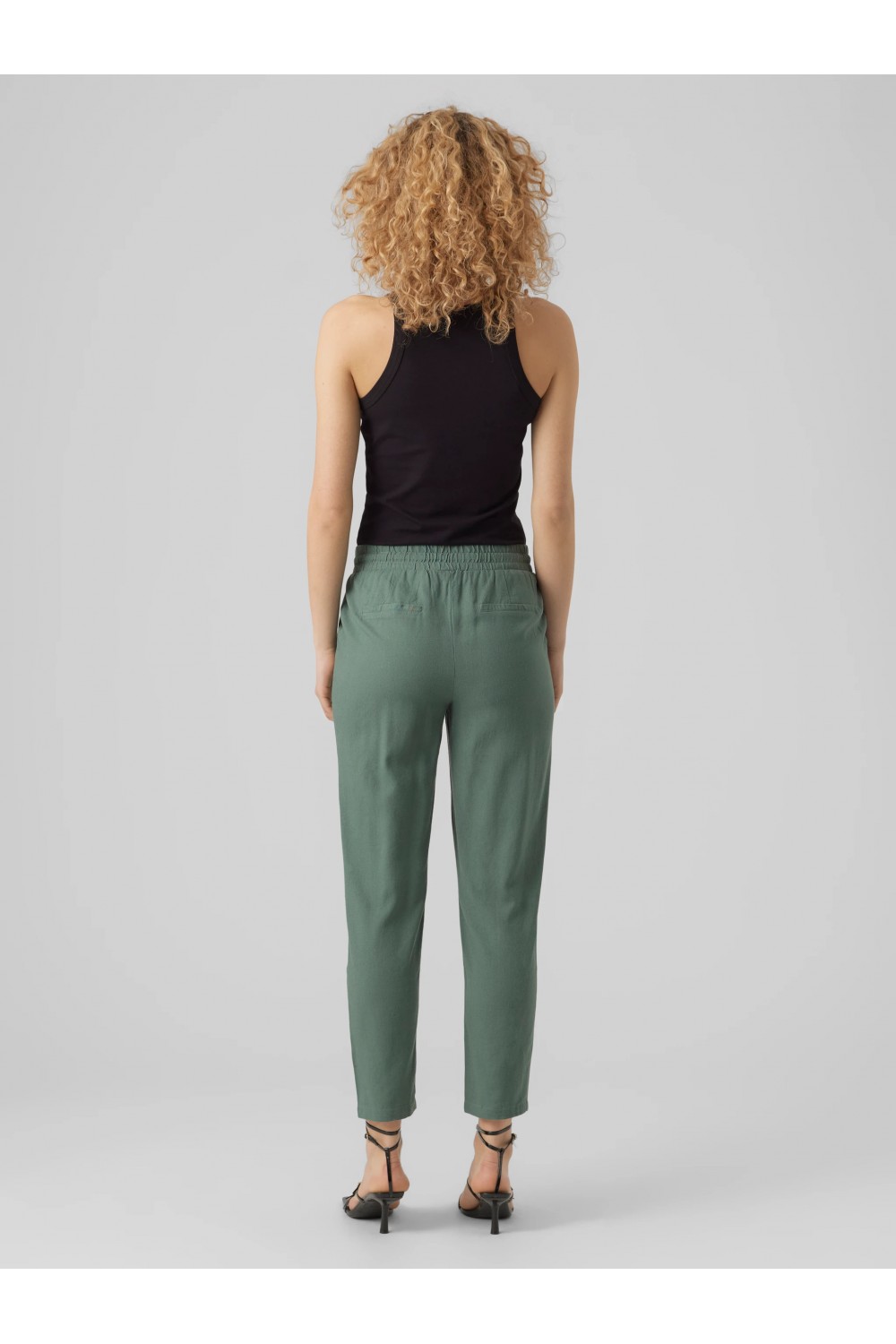 VERO MODA JESMILO WIDE PANTS LAUREL WREATH GREEN 10287363