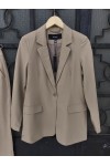 VERO MODA ZELDA SUIT BLAZER AND PANT SILVER MINK-BEIGE 10259211 