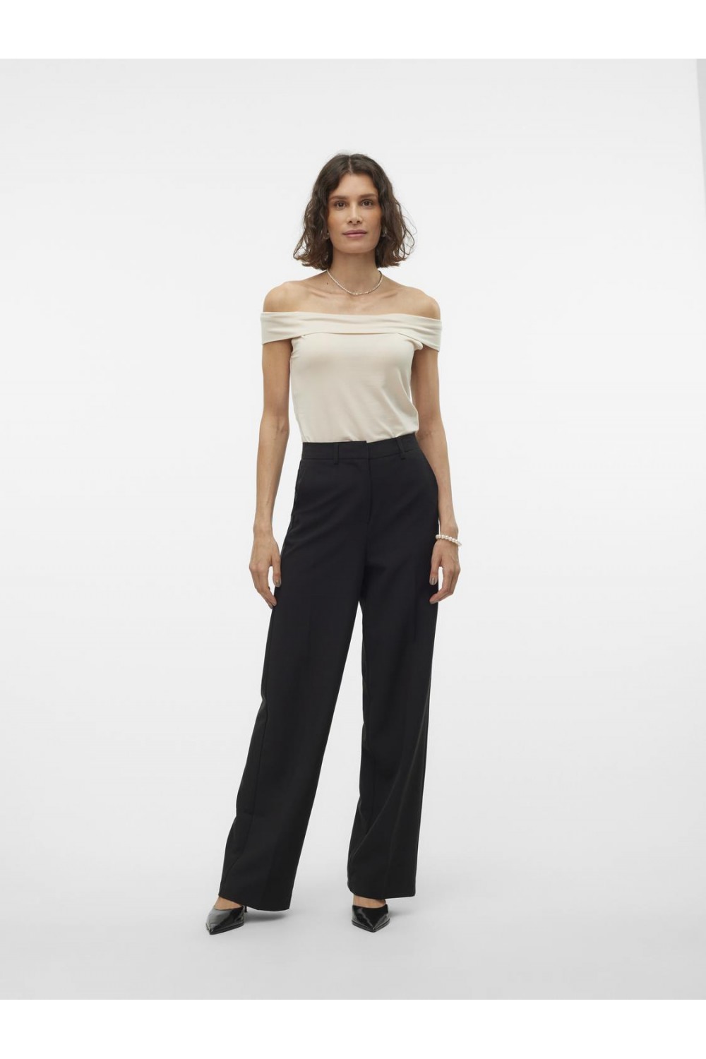 VERO MODA KENZI FIONA OFF SHOULDER TOP VMA BIRCH 10307367