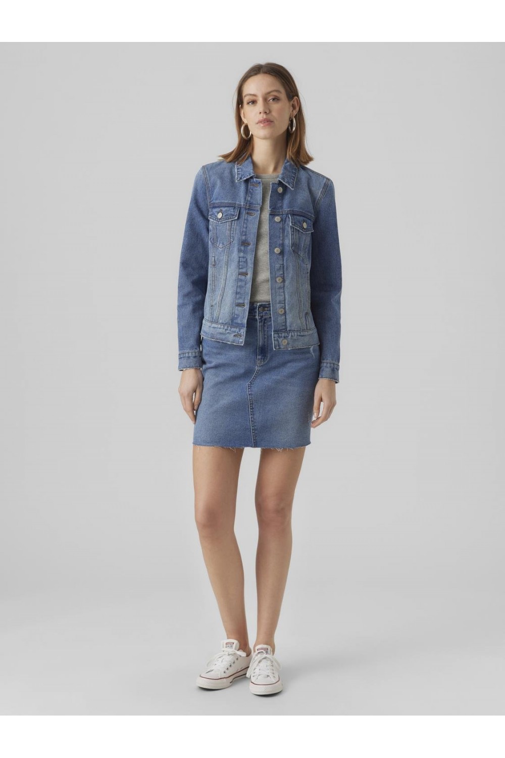 VERO MODA ZORICA LS DENIM JACKET MIX NOOS MEDIUM BLUE DENIM 10279789