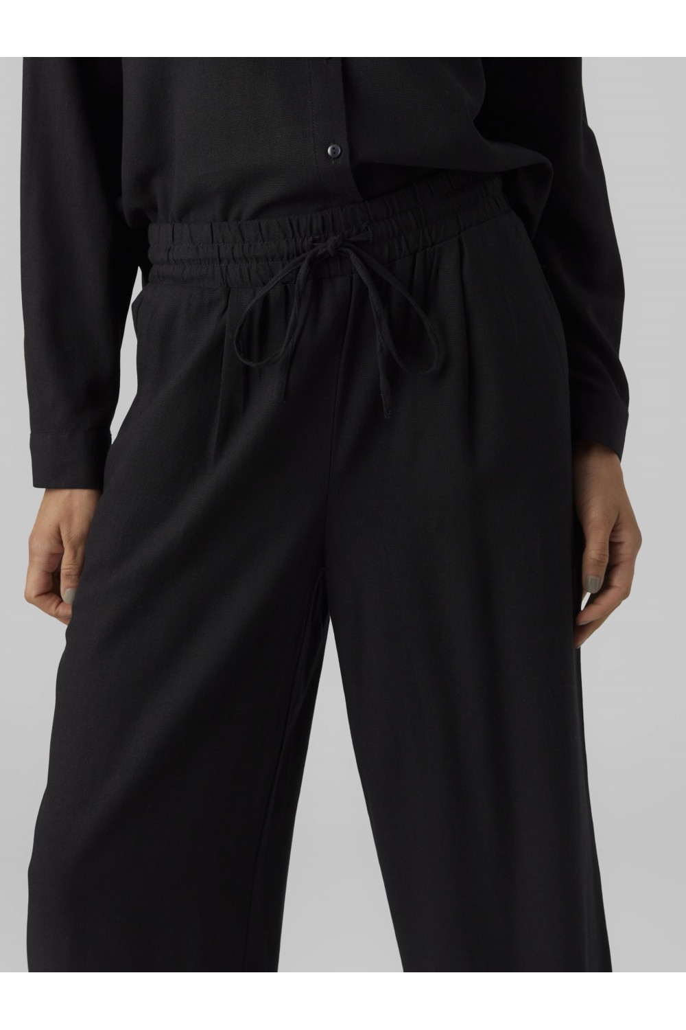 VERO MODA JESMILO WIDE PANTS BLACK 10287363