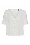 VERO MODA ESMILO 2/4 SHIRT SNOW WHITE 10260303