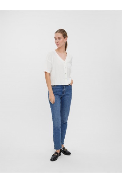 VERO MODA ESMILO 2/4 SHIRT SNOW WHITE 10260303