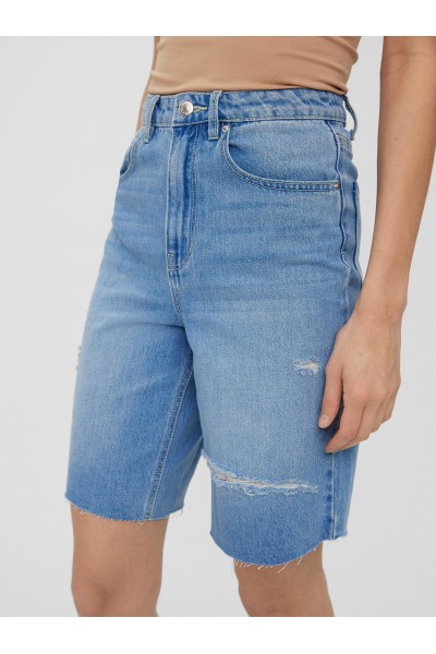 VERO MODA REBECCA LONG DENIM SHORTS MEDIUM BLUE 10264927