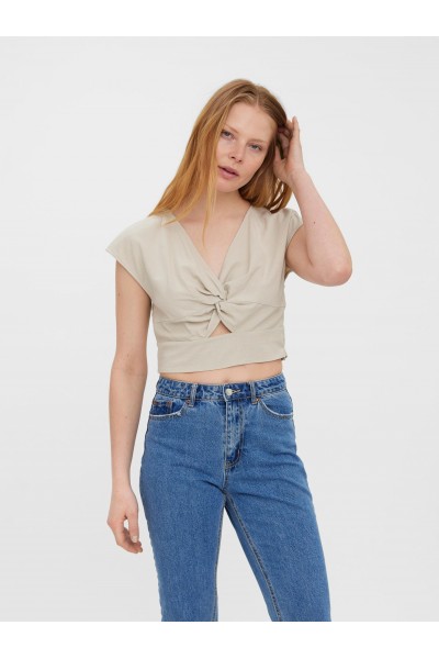 VERO MODA JESMILO CROP TOP SILVER LINING 10260305
