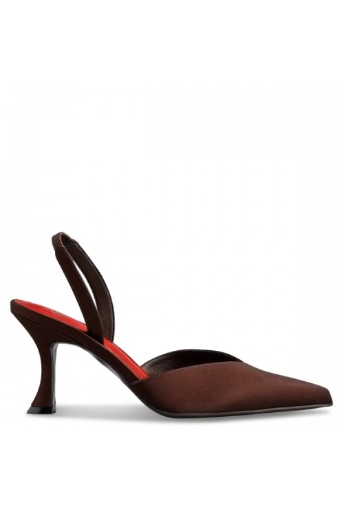 ENVIE SHOES BROWN SLINGBACK PUMPS E02-24711-28