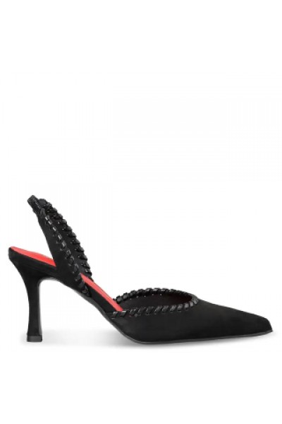 ENVIE SHOES BLACK SLINGBACK PUMPS E02-24720-34