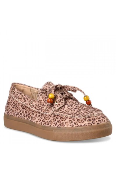 MAIRIBOO FOR ENVIE SHOES LEOPAR SNEAKERS BROWN M10-24129