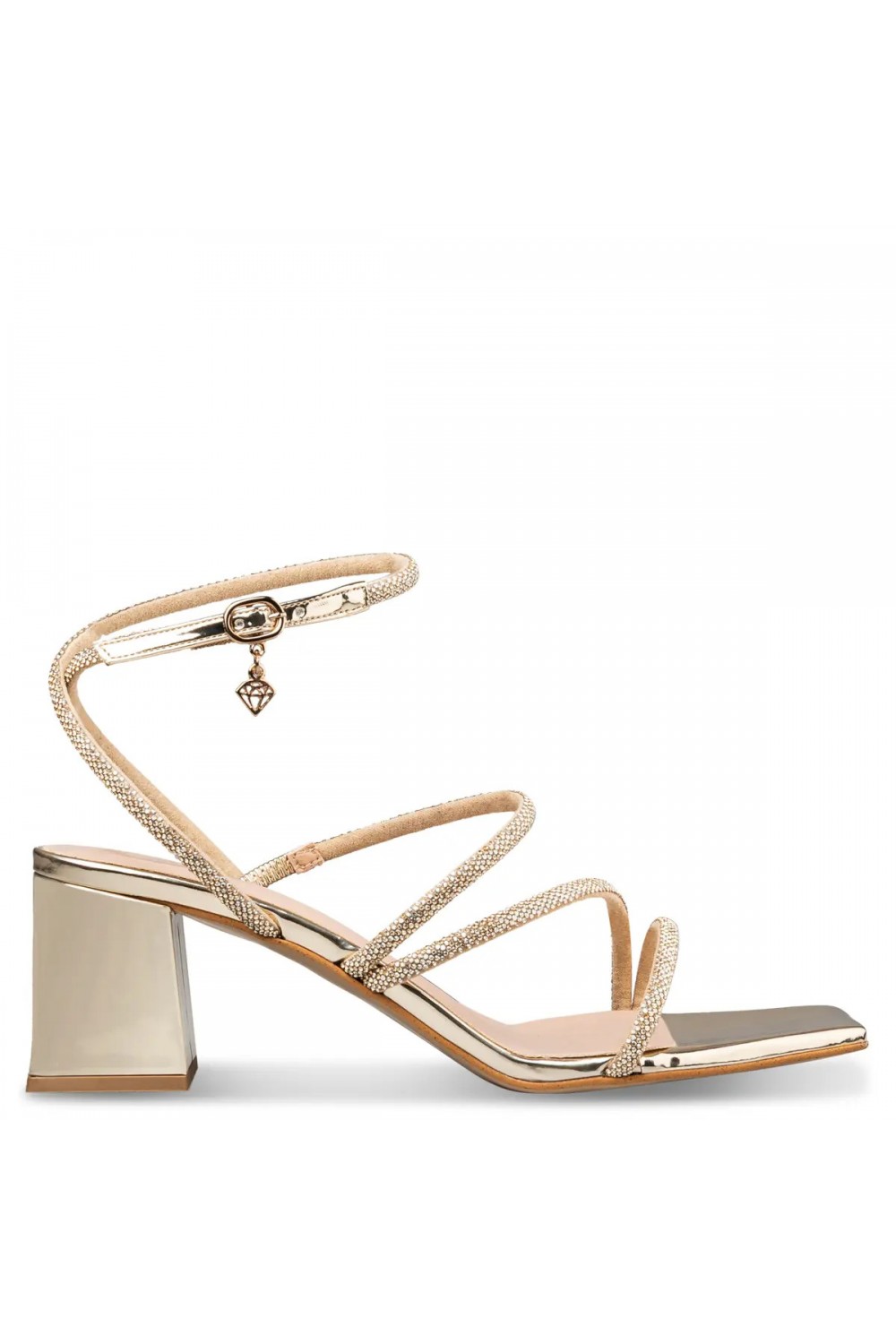 MAIRIBOO FOR ENVIE SHOES MINI ELECTRICITY HEELS SANDALS GOLD M03-23966