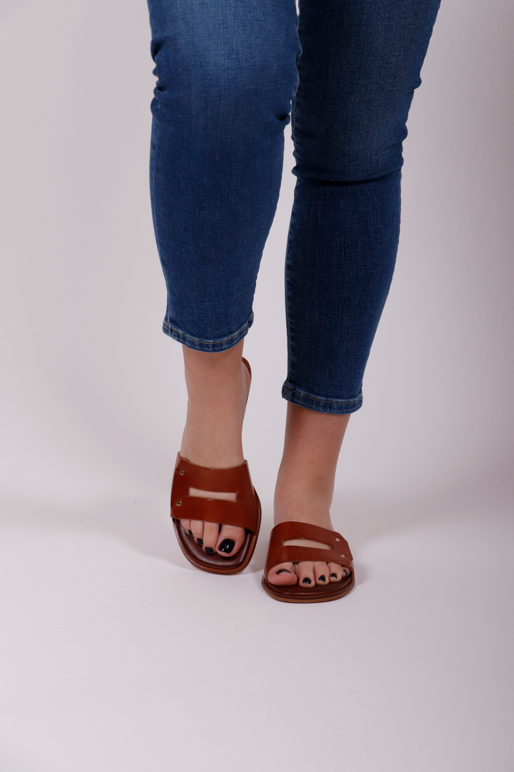 B.L. COLLECTION LEATHER SANDALS TABA SX123