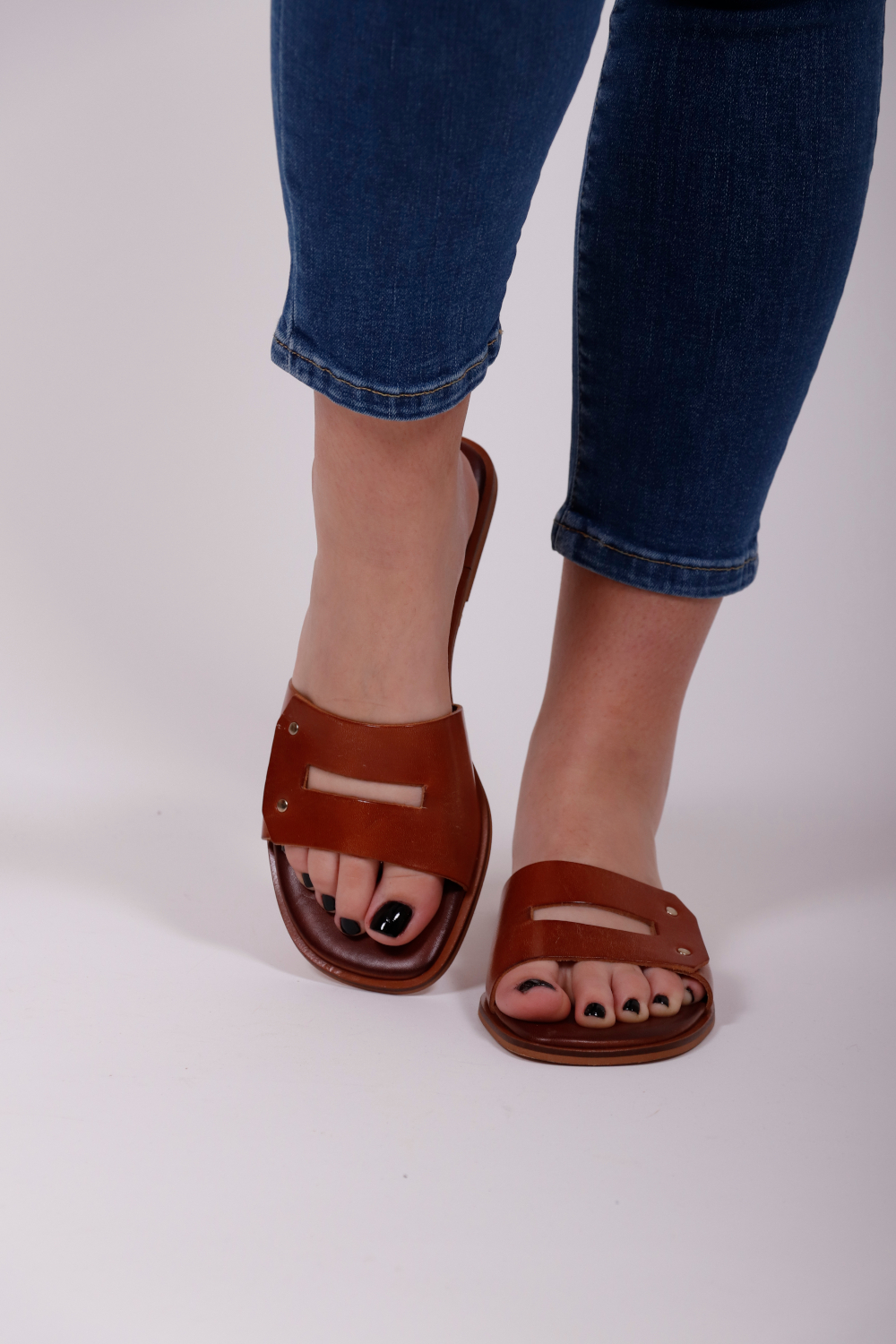 B.L. COLLECTION LEATHER SANDALS TABA SX123