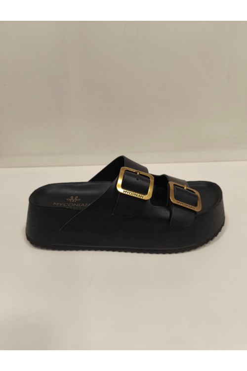 MYCONIAN LEATHER SANDALS BLACK 29252