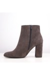 NEW-MATIC ANKLE BOOTS SUEDE GREY WITH BUTTONS