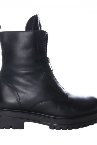 ROBINSON WOMANS LEATHER BOOT BLACK 129653