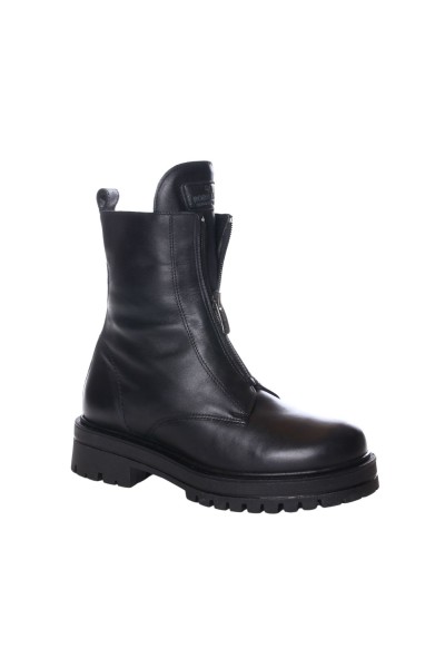 ROBINSON WOMANS LEATHER BOOT BLACK 129653