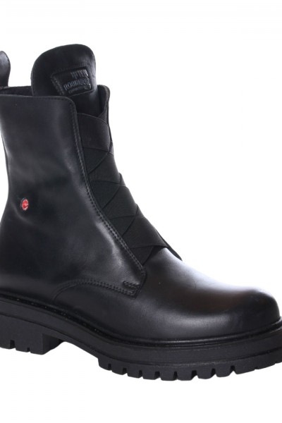 ROBINSON WOMANS LEATHER BOOT BLACK 129667
