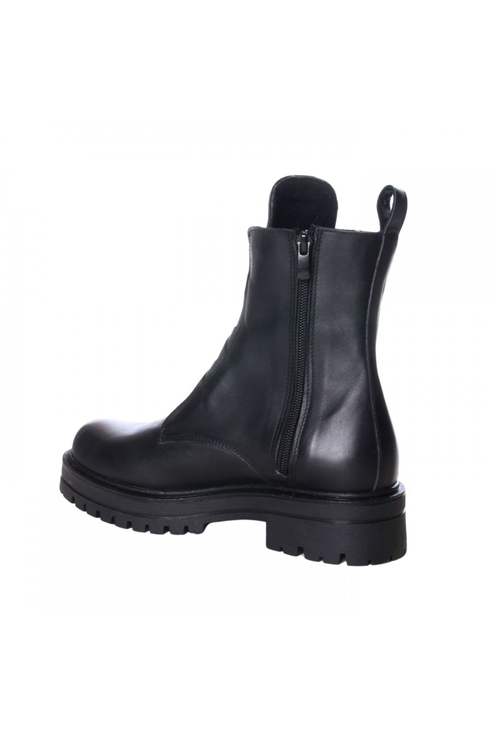 ROBINSON WOMANS LEATHER BOOT BLACK 129667