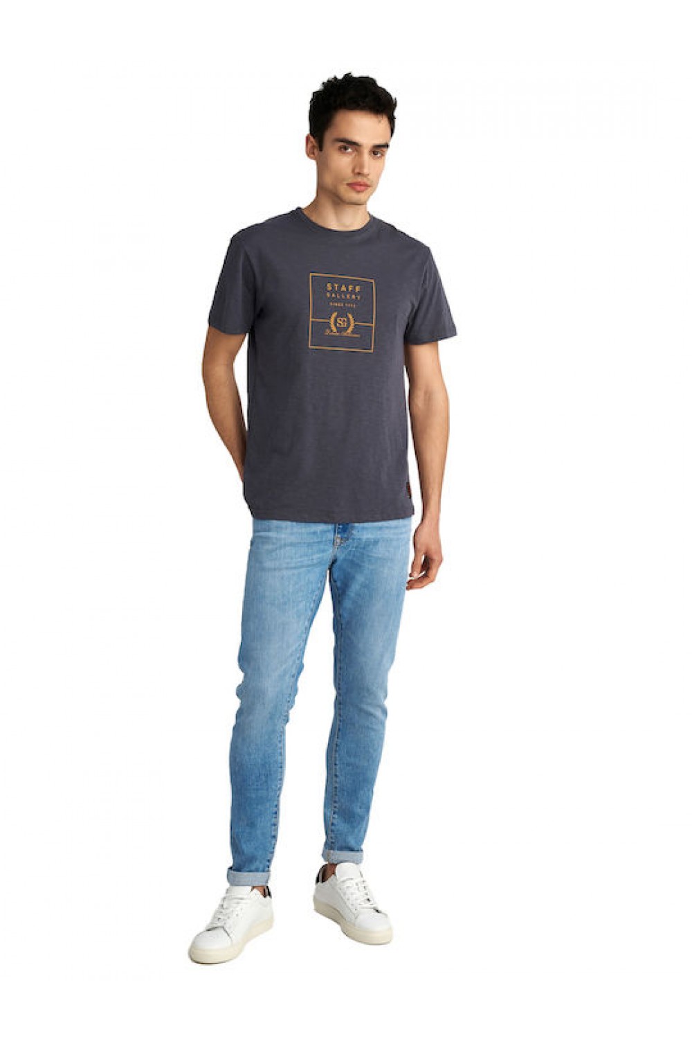 STAFF JEANS & CO GLEN MAN T-SHIRT SMOKE 64-017.053
