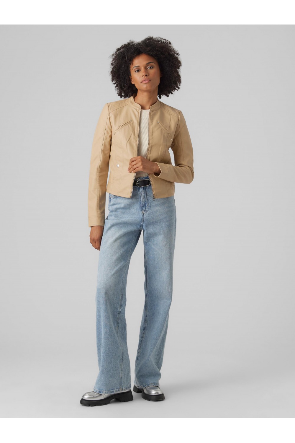 VERO MODA FAVODONA COATED JACKET NOMAD 10288555