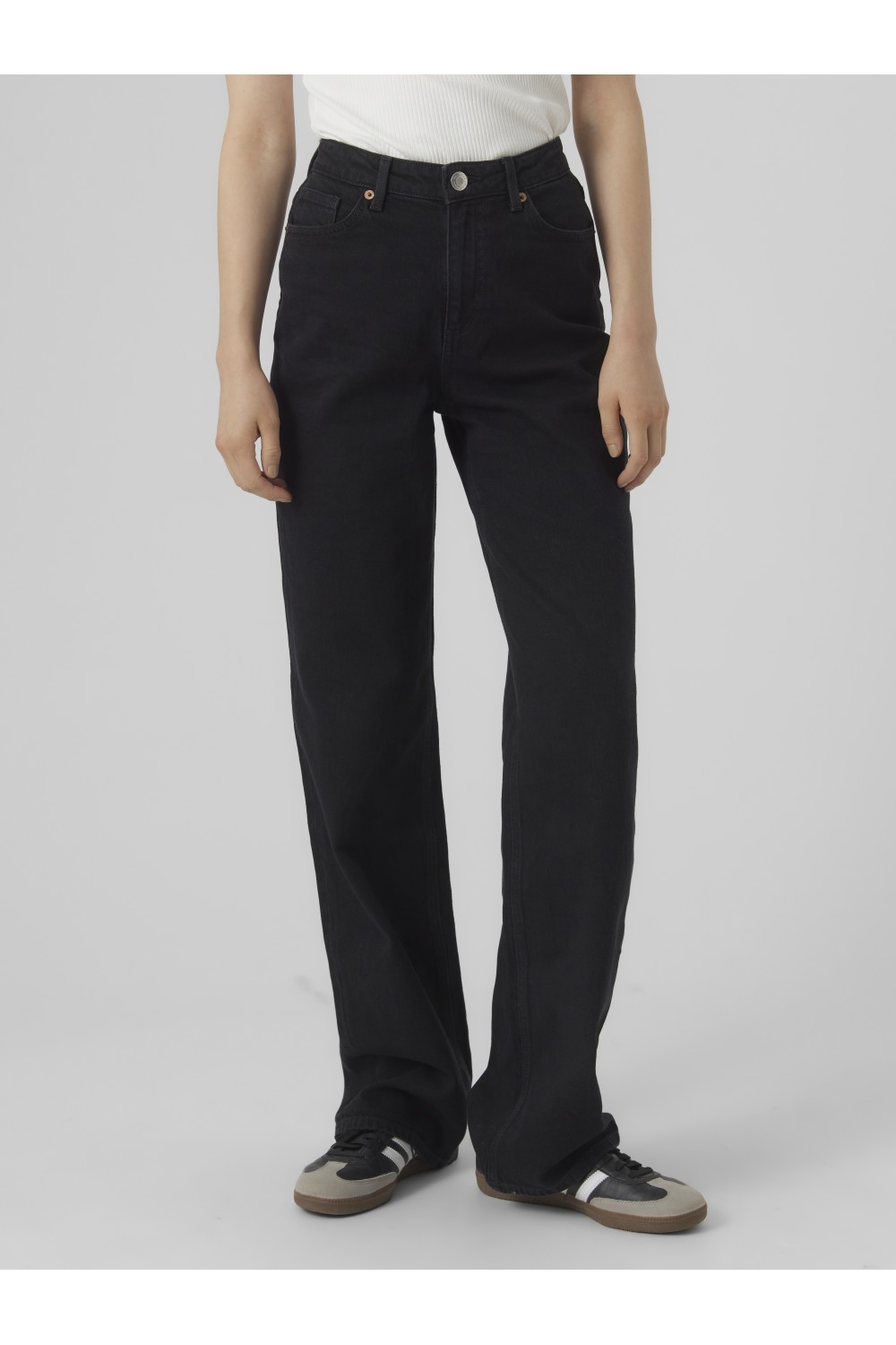 VERO MODA TESSA HR WIDE JEANS RA118 GA NOOS BLACK 10290541