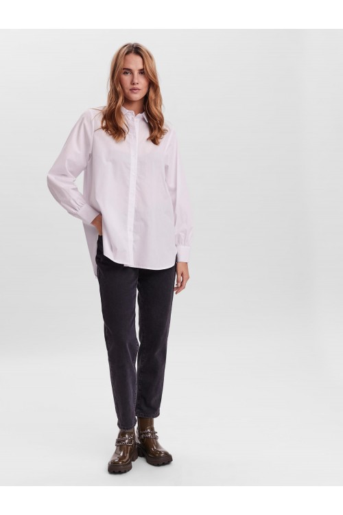 VERO MODA ELLA LS BASIC SHIRT BRIGHT WHITE 10264952