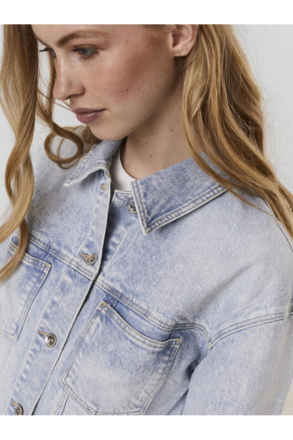 VERO MODA VMBRENDA LS DENIM JACKET LIGHT BLUE 10258263