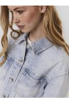 VERO MODA VMBRENDA LS DENIM JACKET LIGHT BLUE 10258263
