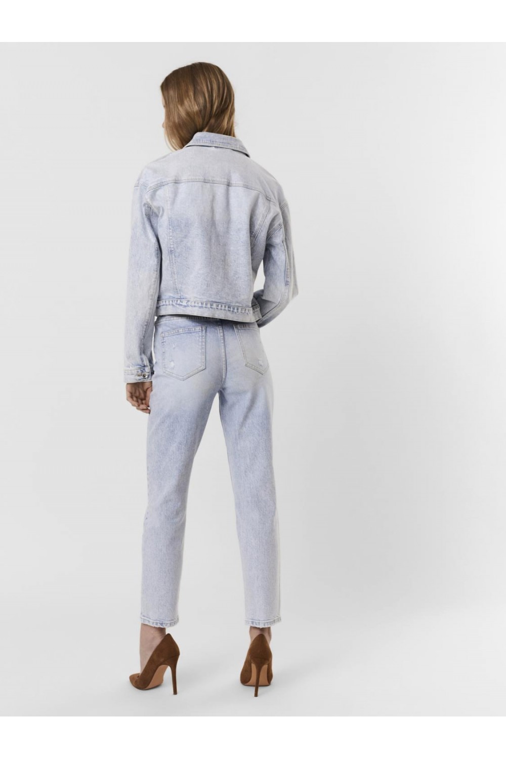 VERO MODA VMBRENDA LS DENIM JACKET LIGHT BLUE 10258263