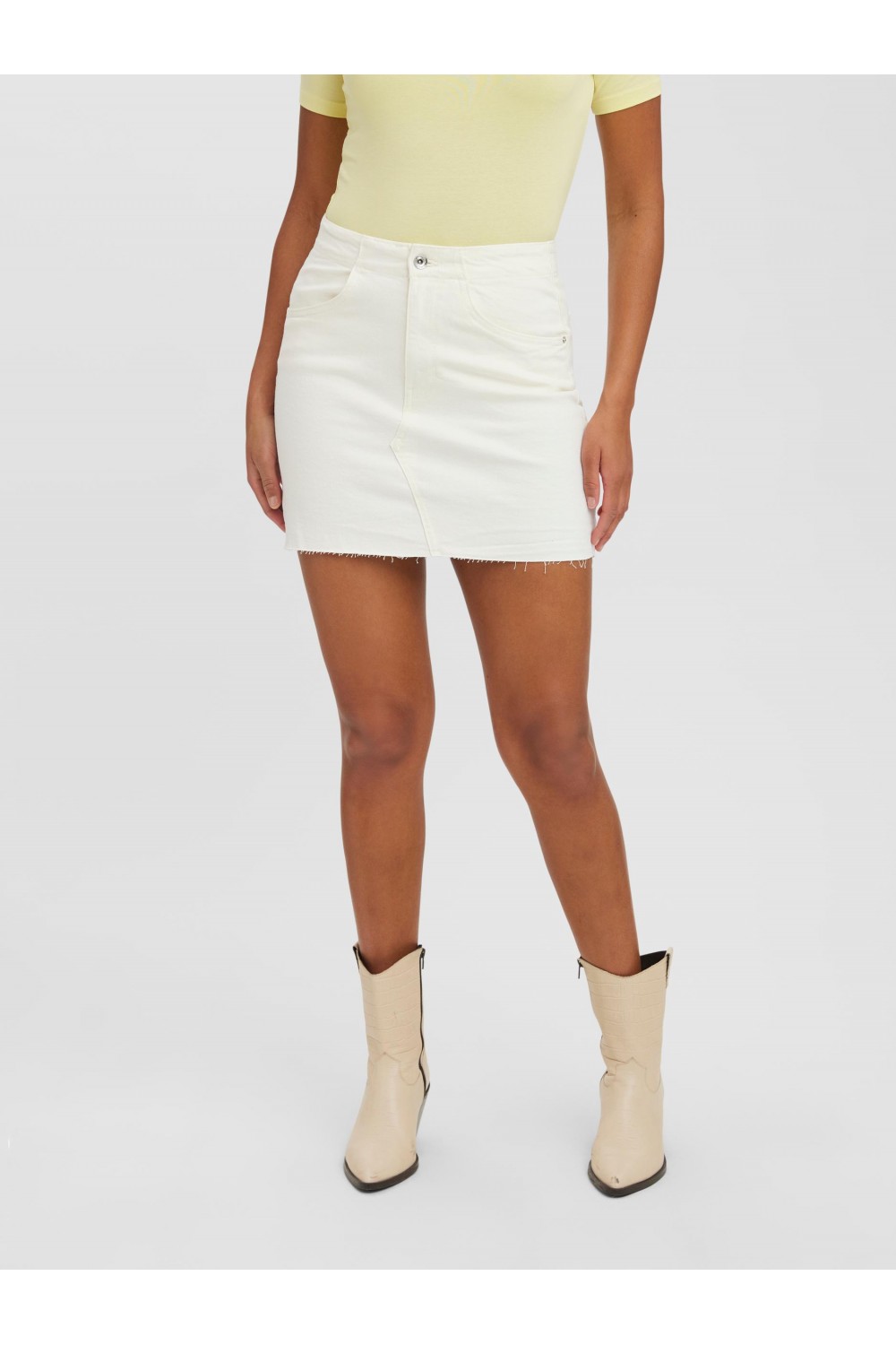 VERO MODA BRENDA SHORT SKIRT CLOUD DANCER 10258497