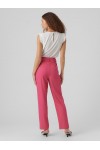VERO MODA ZELDA H/W STRAIGHT PANTS PINK YARROW 10261257