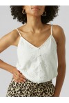 VERO MODA MAJA SINGLET SNOW WHITE 10281723