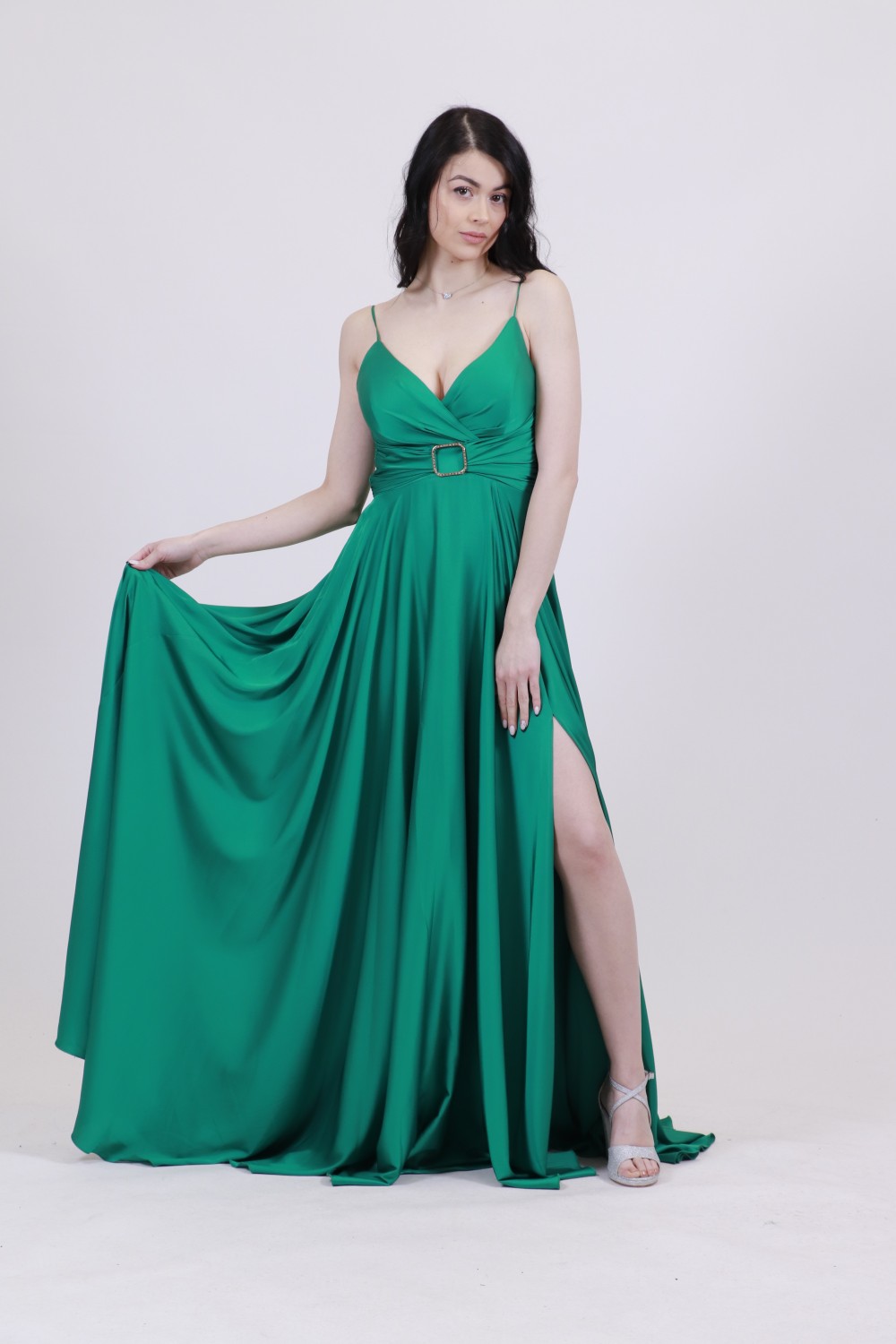 ALEYA LONG DRESS GREEN 530