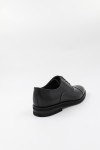 MEN LEATHER CASUAL SHOES BLACK 82244