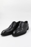 MEN LEATHER CASUAL SHOES BLACK 82244
