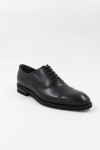 MEN LEATHER CASUAL SHOES BLACK 82244