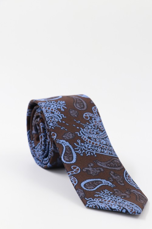 ΑΝΔΡΙΚΗ ΓΡΑΒΑΤΑ ΚΑΦΕ ΜΕ ΜΠΛΕ ΛΑΧΟΥΡΙ T10