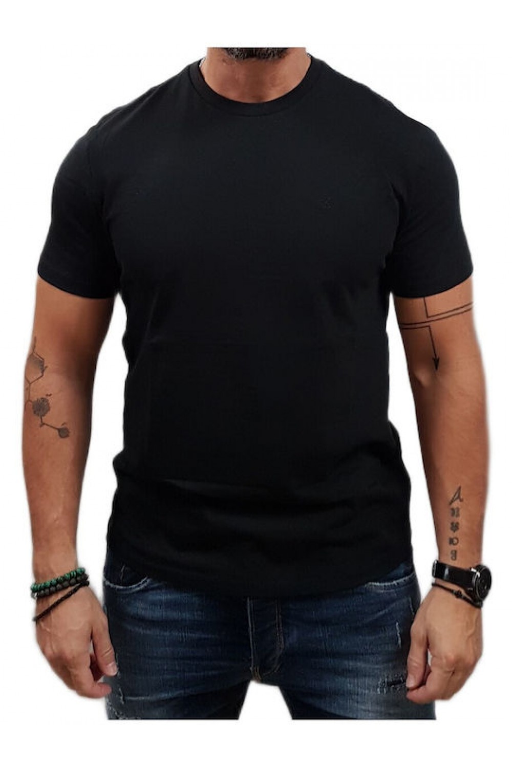 CALVIN KLEIN JEANS T-SHIRT SMALL LOGO BLACK LV04RD254G-UB1